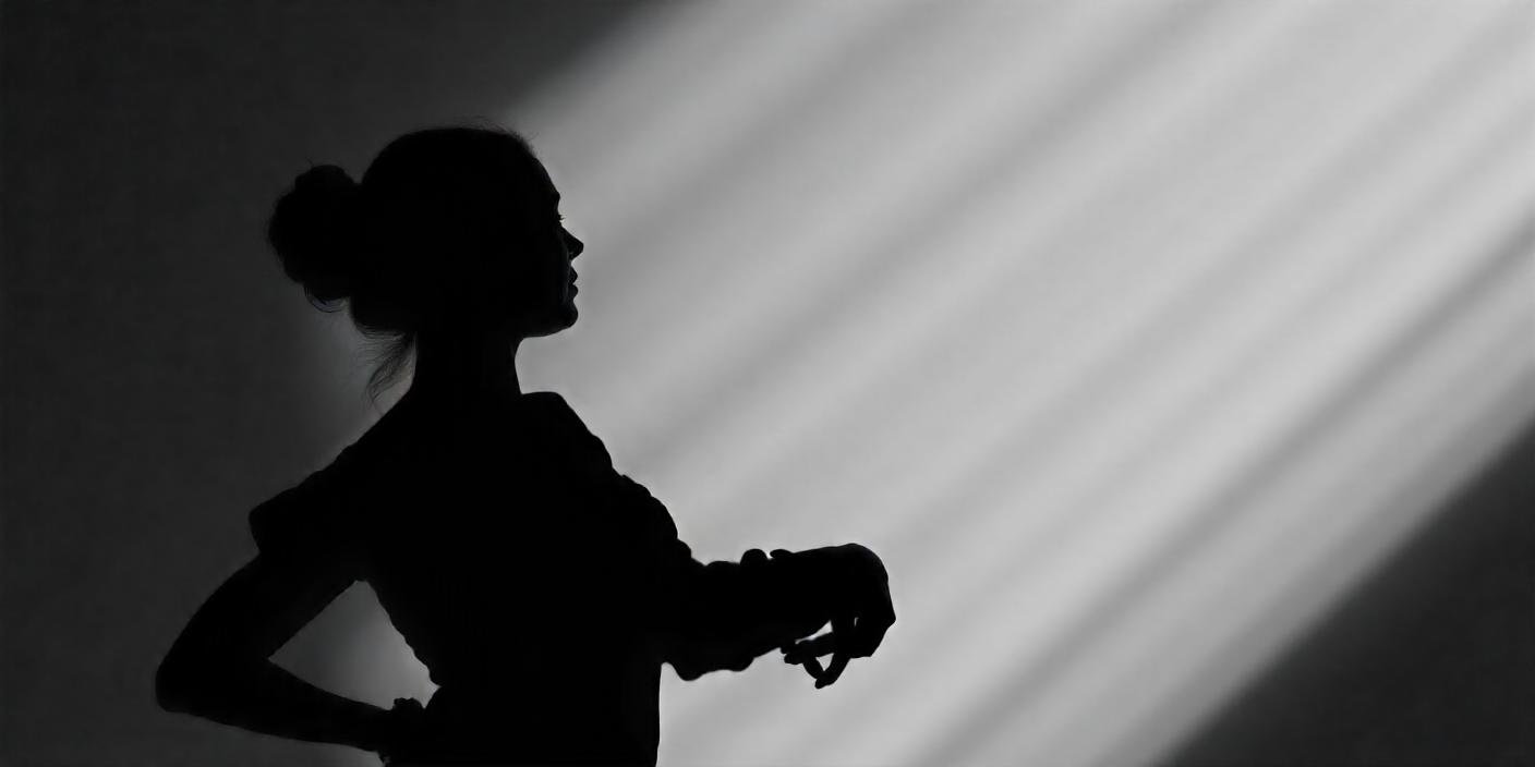 sombra de mujer bailando flamenco