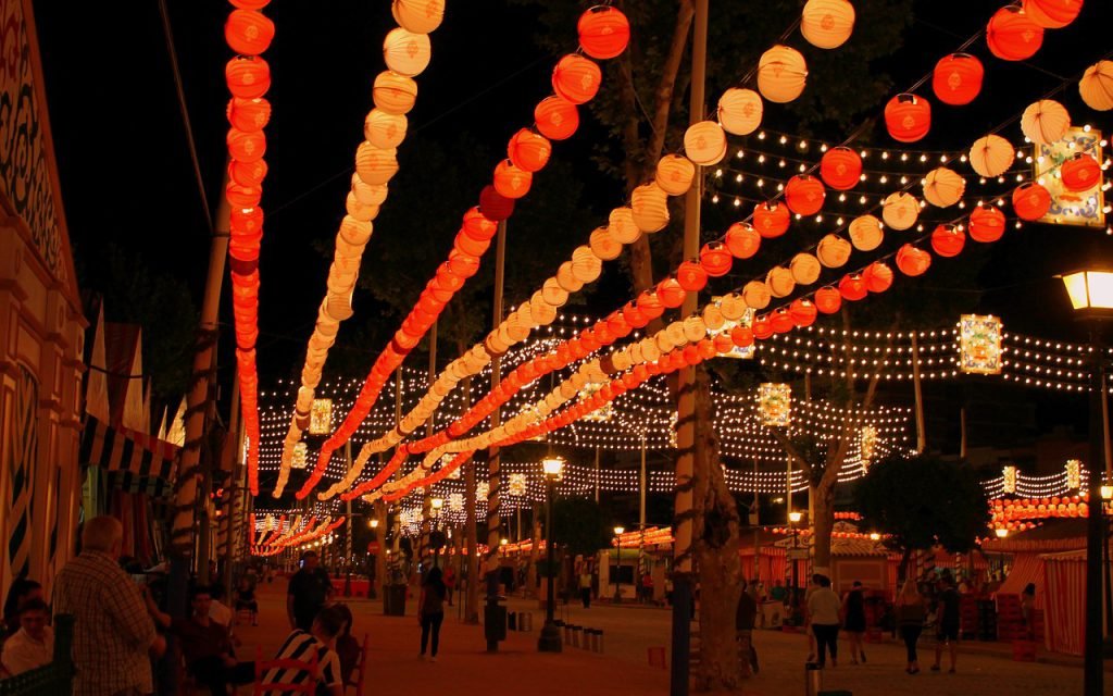 Calle de la Feria de Abril en Sevilla