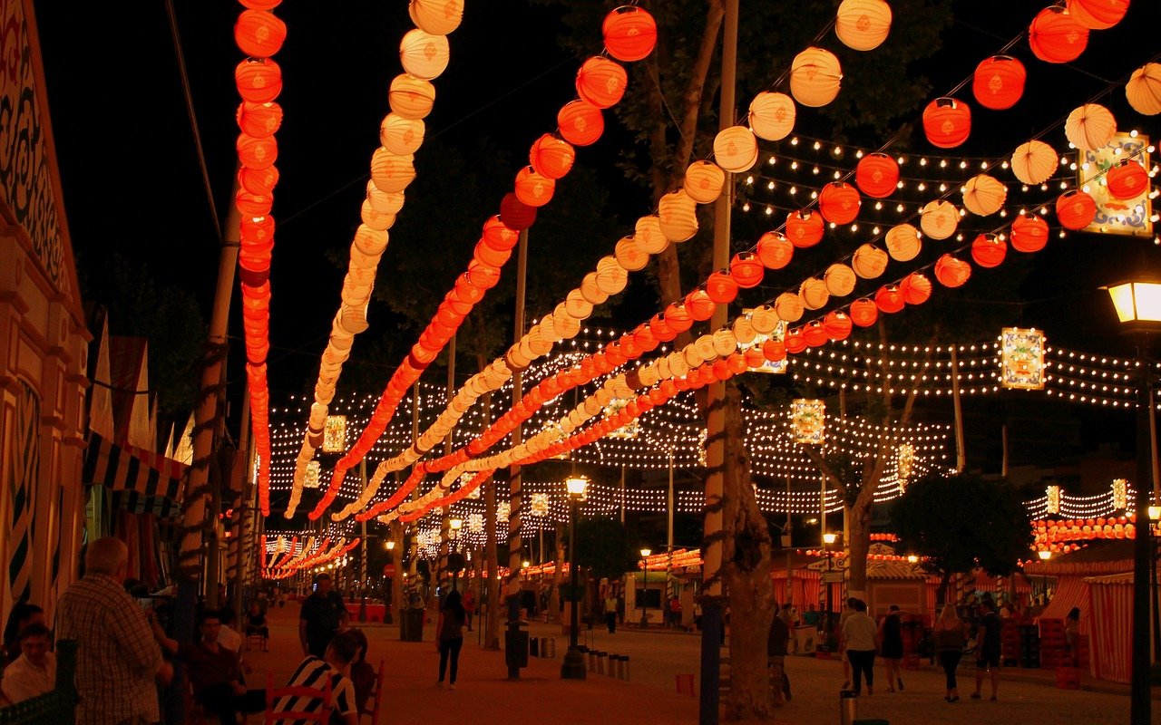 Calle de la Feria de Abril en Sevilla